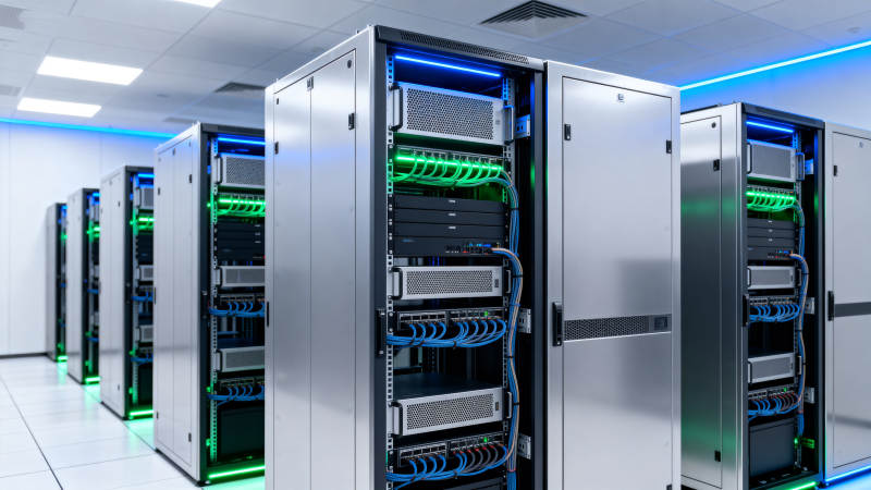 数据中心服务器机柜图片