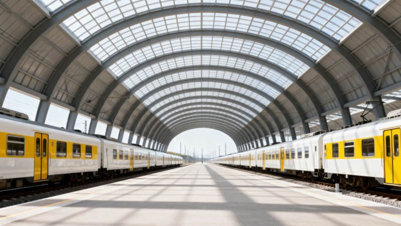 现代高铁站台图片