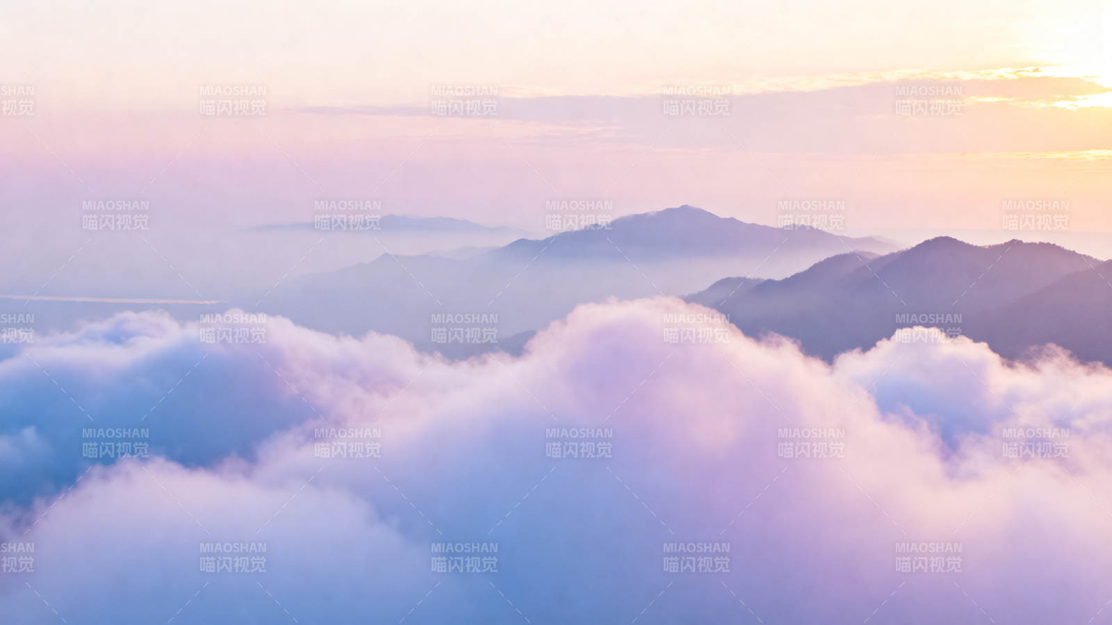 云海日出山峦图片