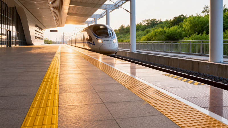 高铁进站瞬间图片