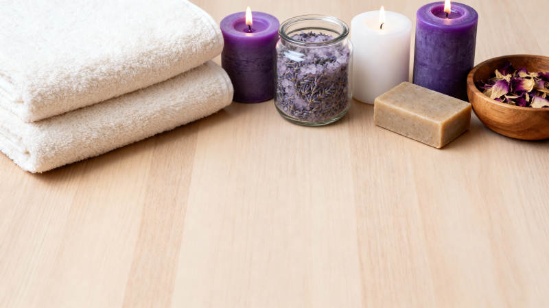 香薰浴品静物图片