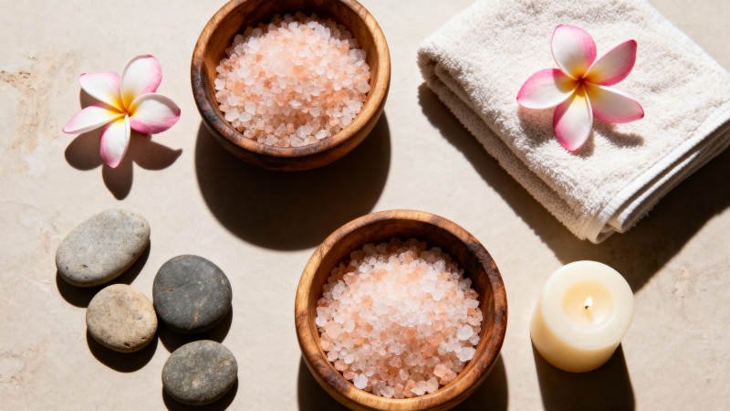 温泉疗愈静谧时光图片