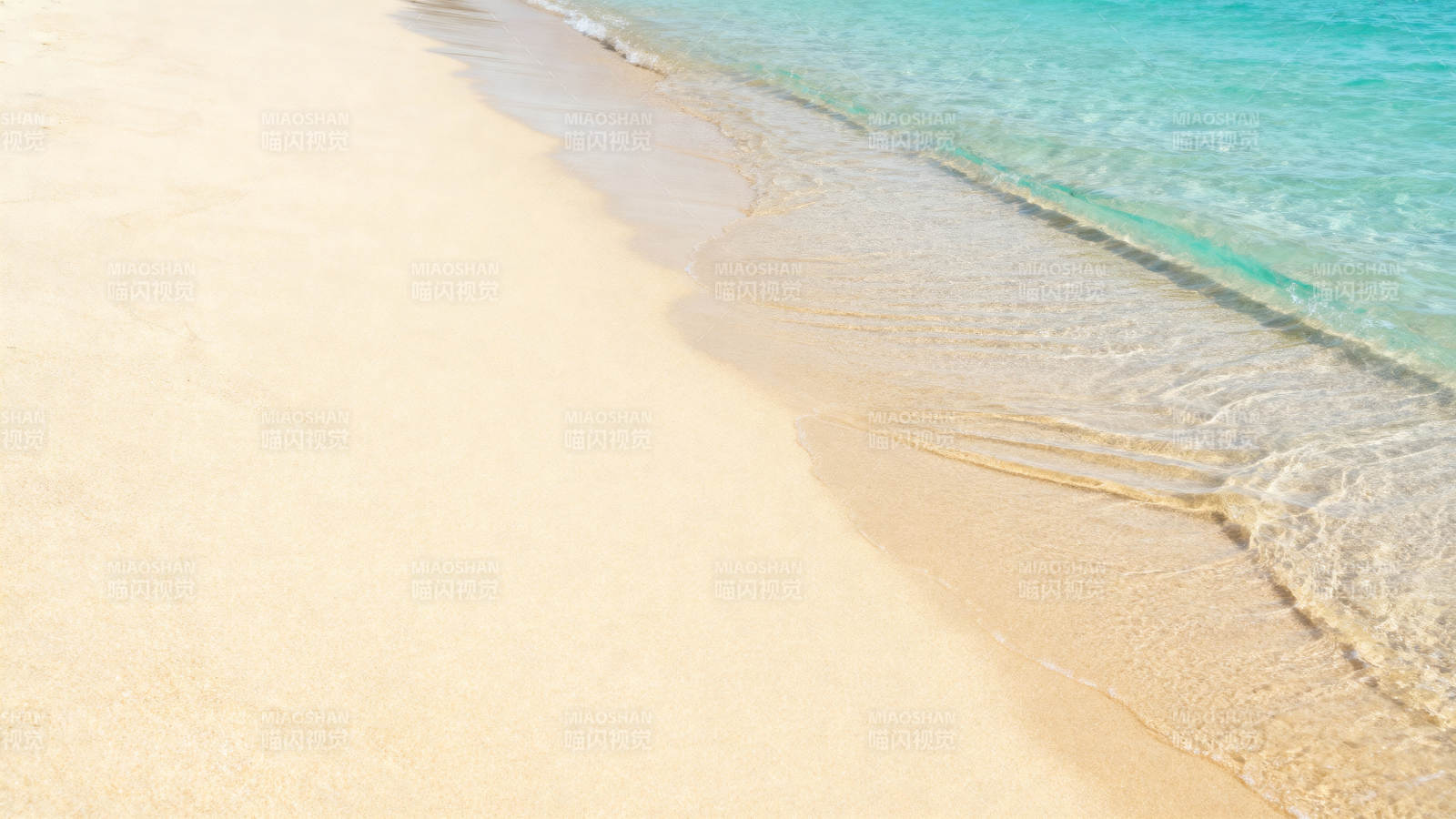 碧海白沙 静谧海岸图片