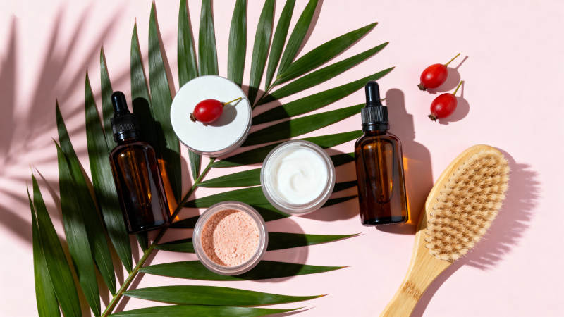 天然护肤套装图片