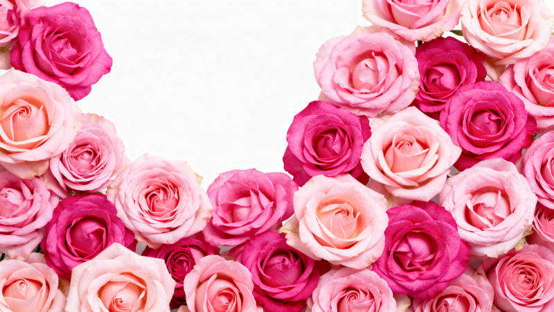 玫瑰花心形图案图片