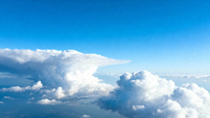 蓝天白云 晴空万里图片