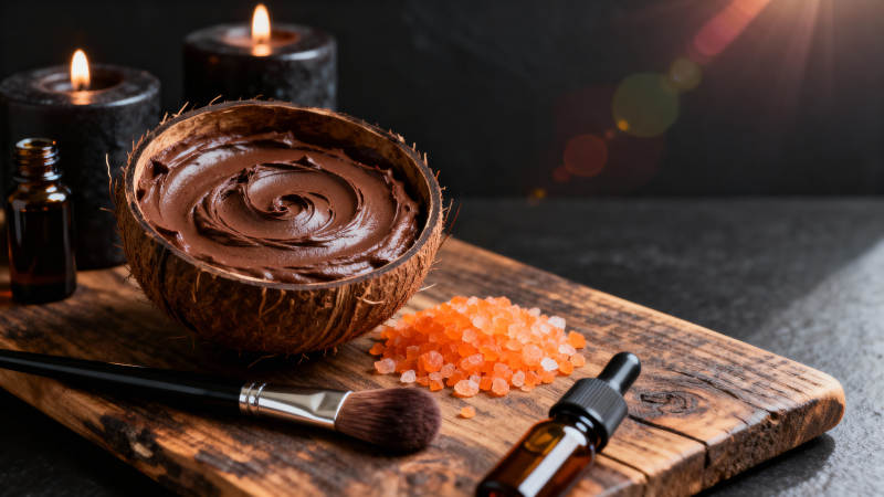 椰壳巧克力面膜图片