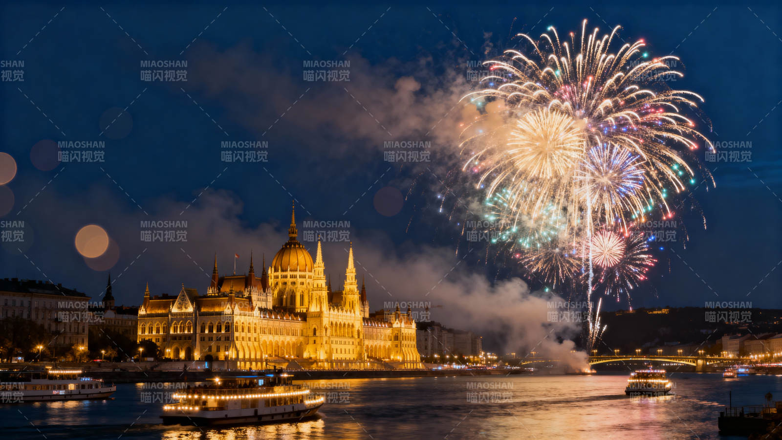 匈牙利议会烟花夜图片