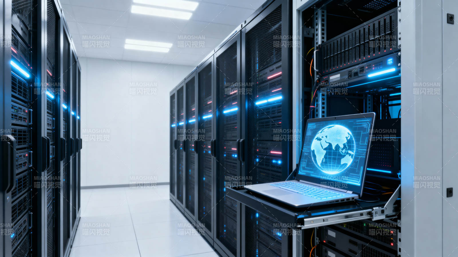 数据中心服务器室图片