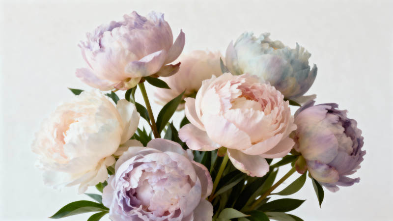 淡雅牡丹绽放图片