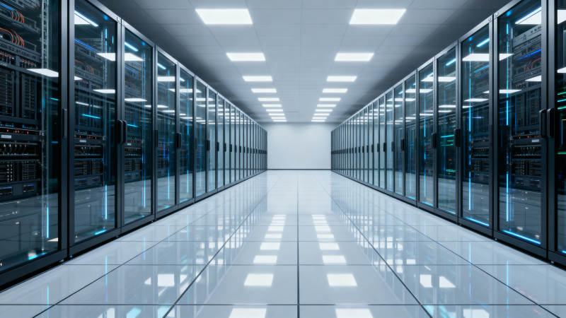 数据中心机房走廊图片