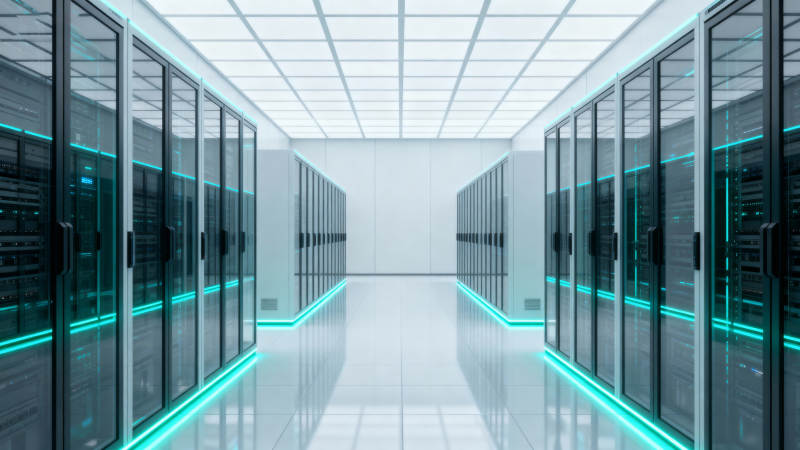 未来数据中心走廊图片