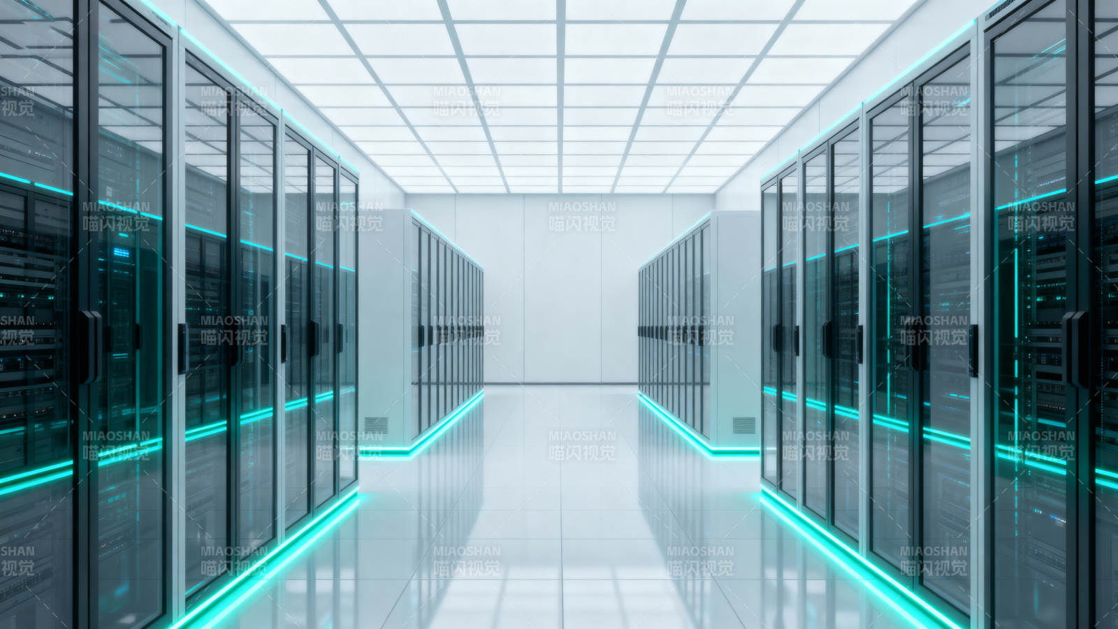 未来数据中心走廊图片