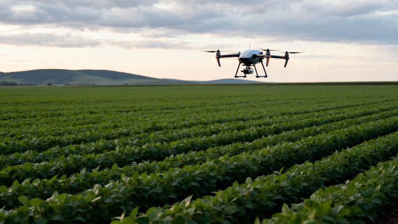 无人机巡田图片