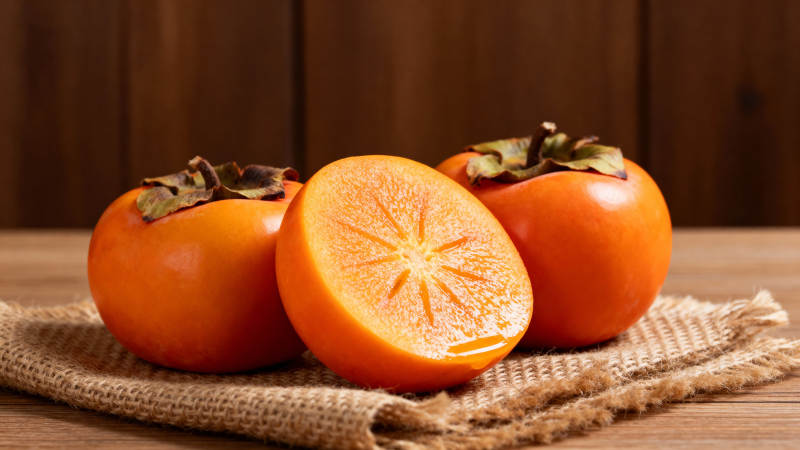 柿子切开的瞬间图片