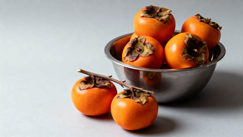 柿子静物图图片