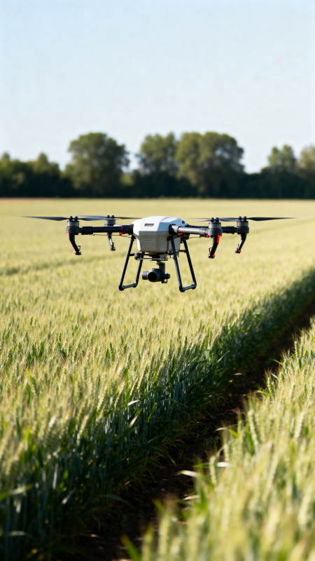 无人机巡田图片