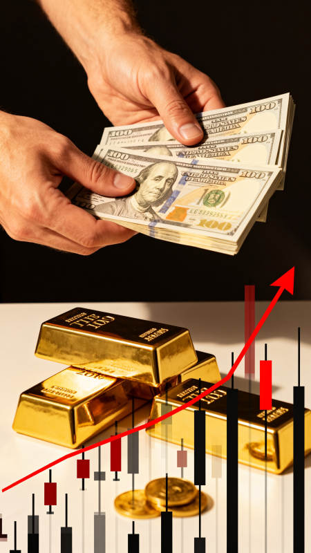 黄金美元双涨图片