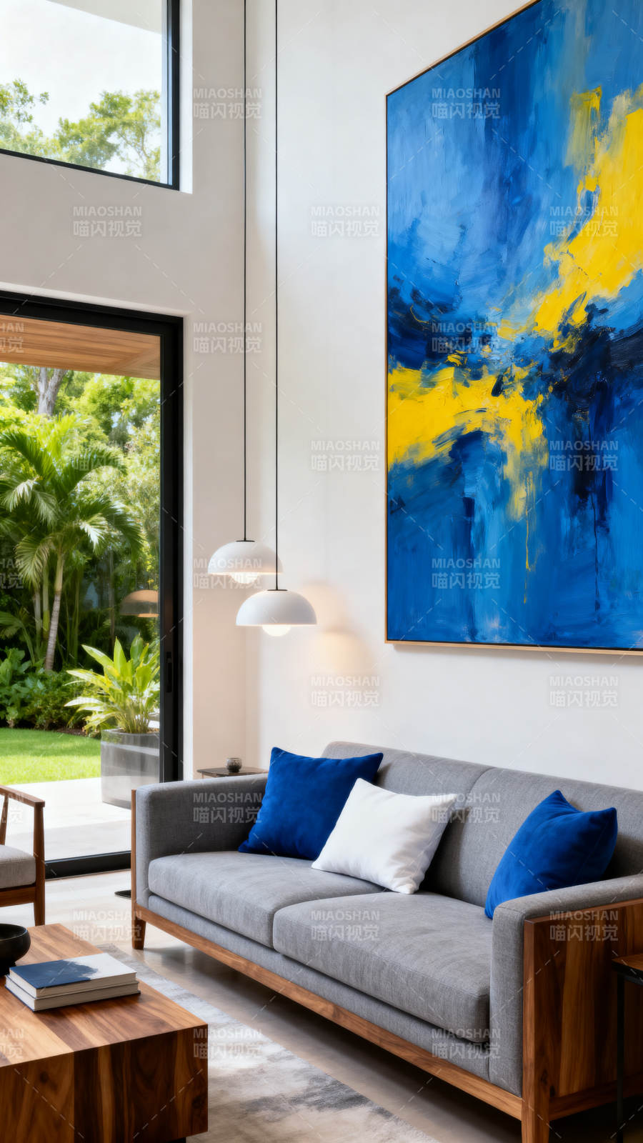现代客厅艺术风图片