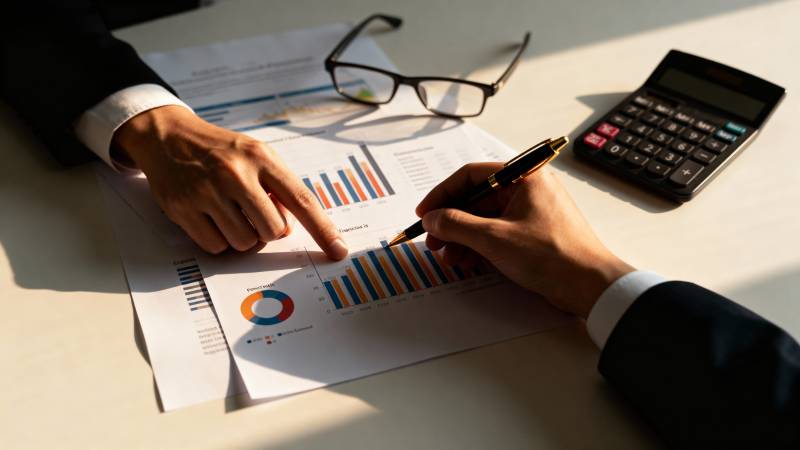 商务洽谈分析图表图片