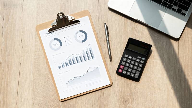 财务分析工作场景图片