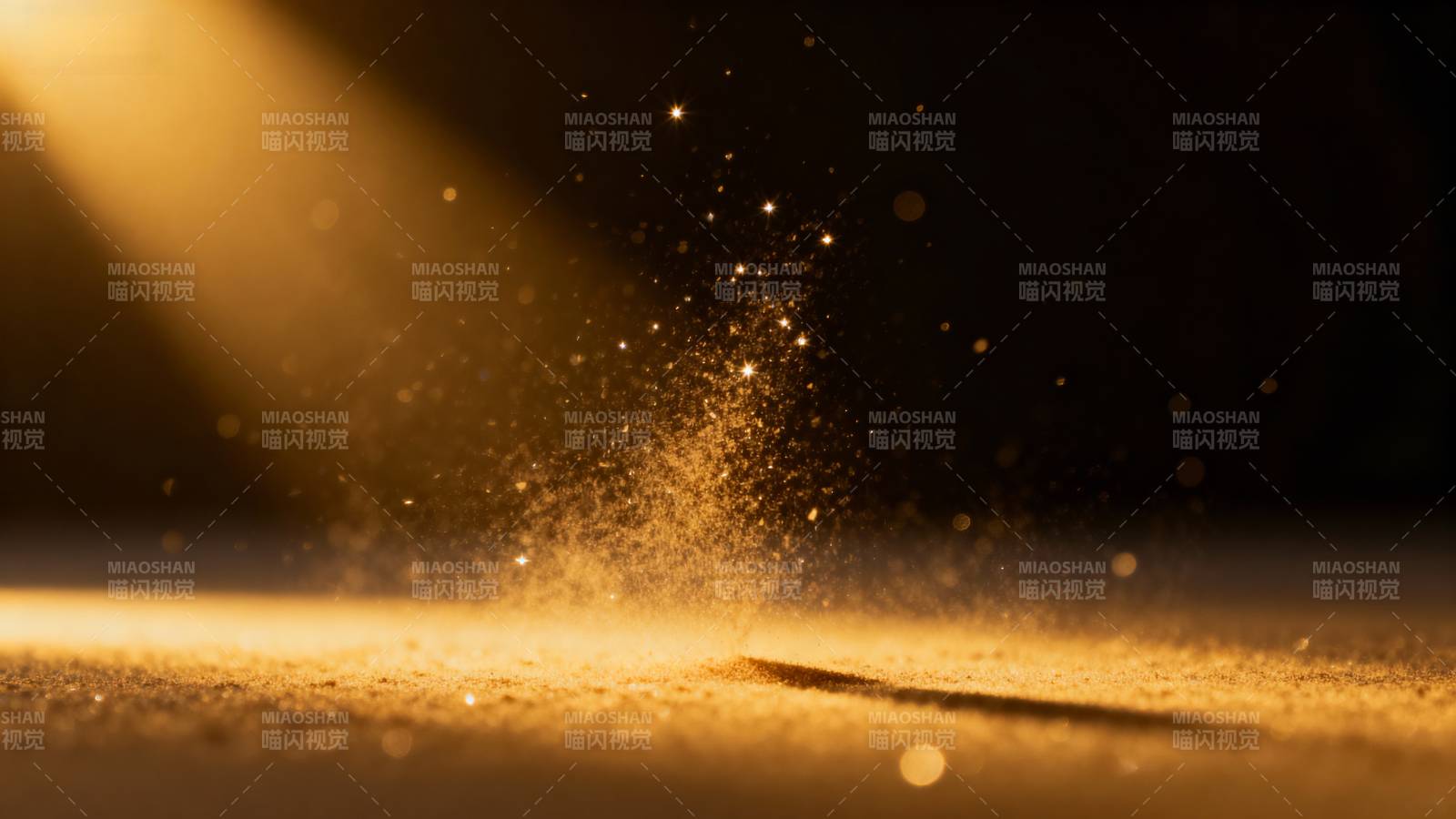 金色尘埃舞动图片