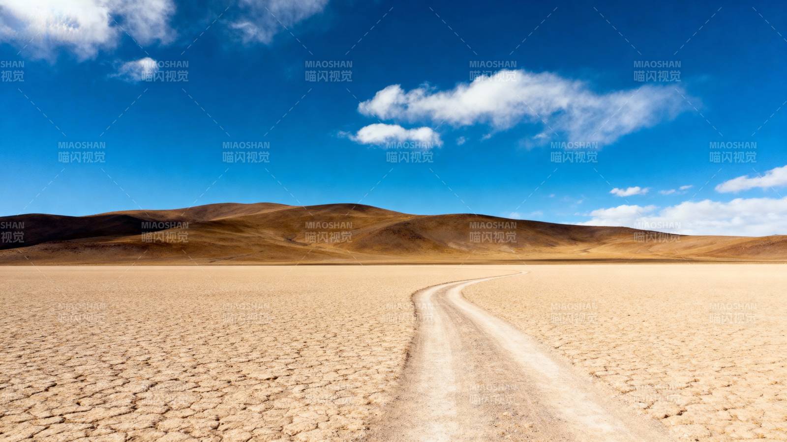 沙漠孤路图片