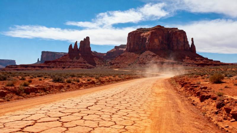 荒漠公路奇景图片