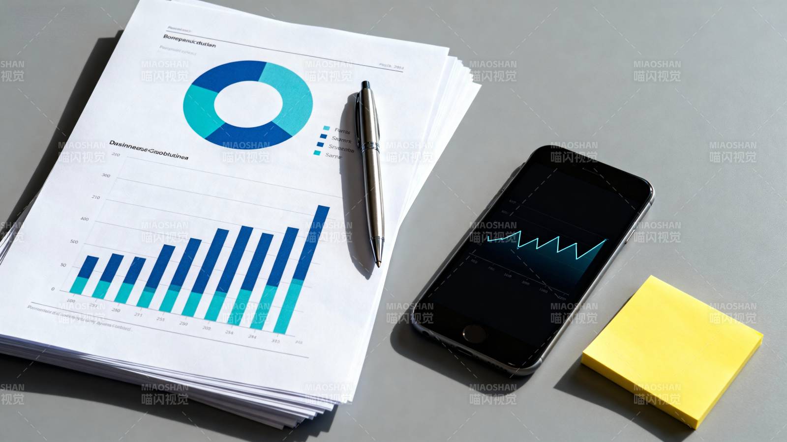 数据分析与手机图表图片