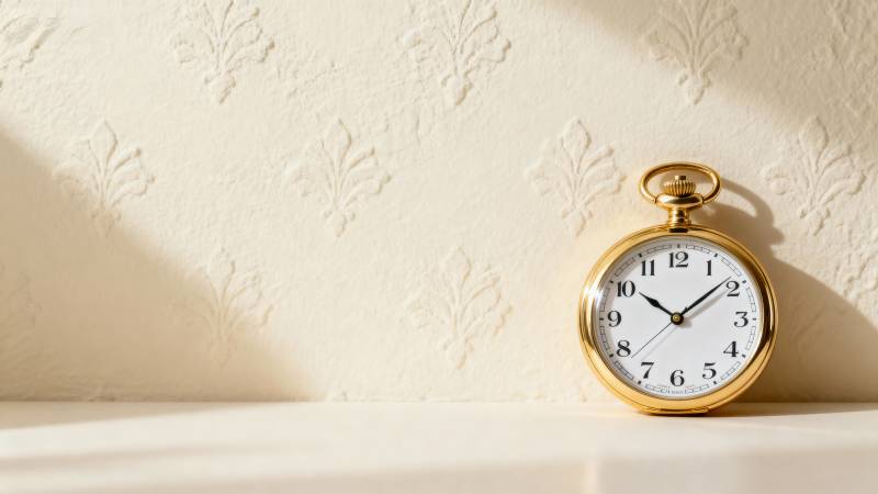 怀表静置时光图片