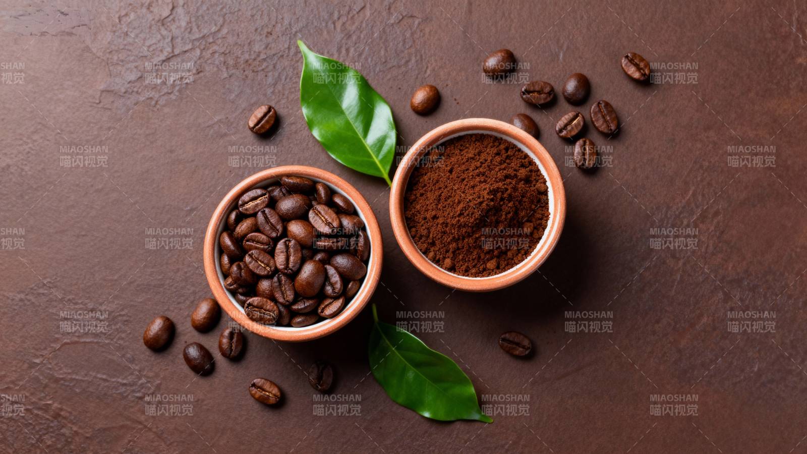 咖啡豆与研磨粉图片