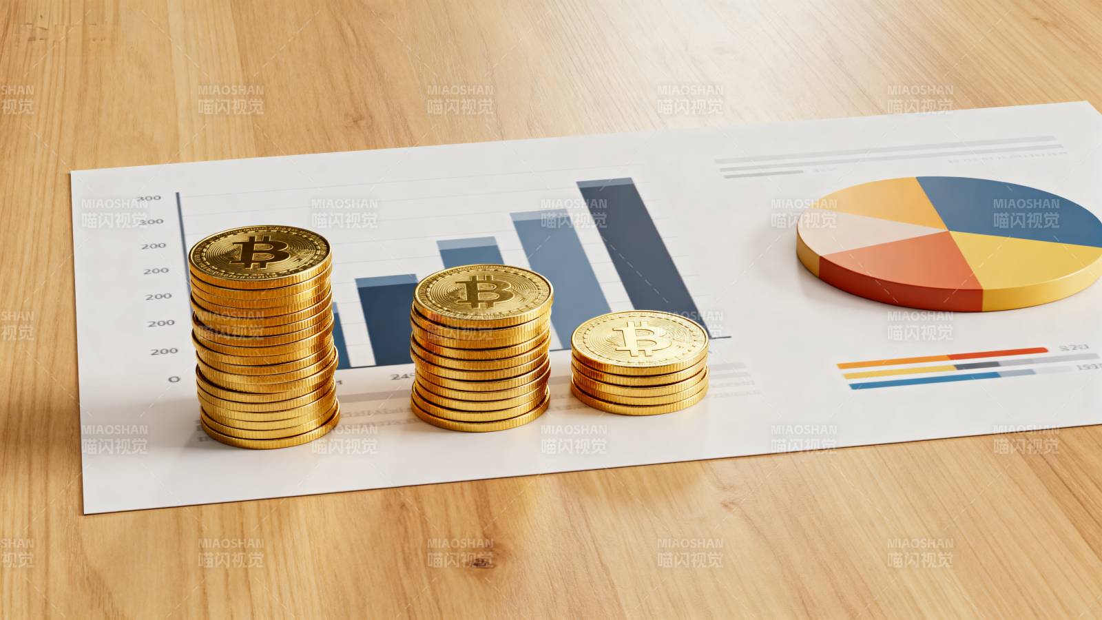 金币与财务图表图片