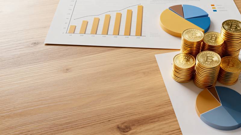 金币与财务图表图片