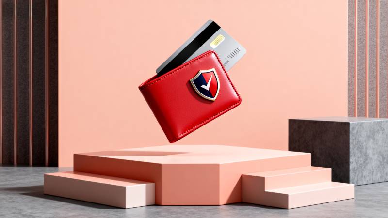 红色钱包悬浮展示图片