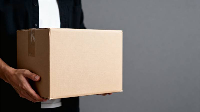 手持纸箱图片
