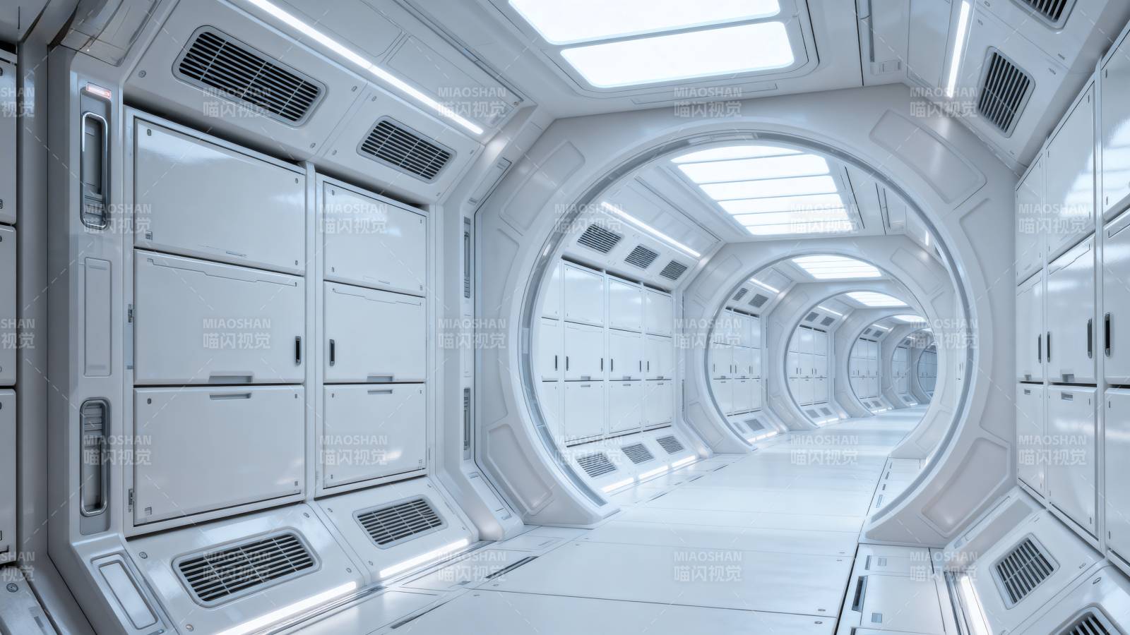 未来太空走廊图片