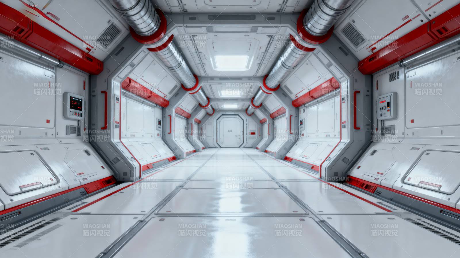 未来太空走廊图片