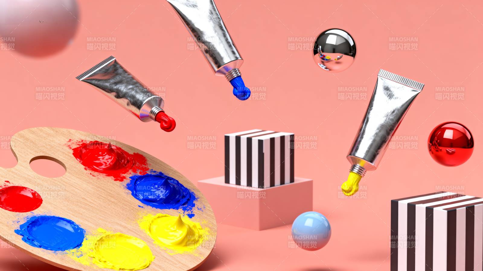 色彩飞舞的创意世界图片