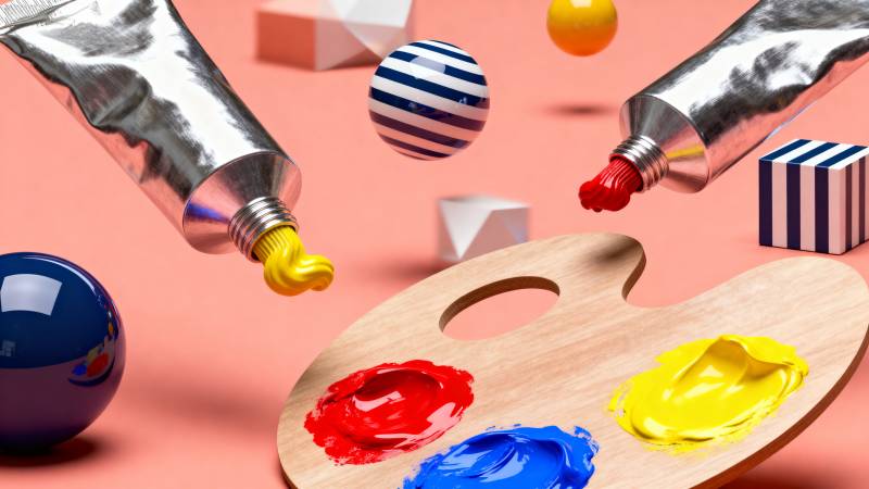 色彩飞舞 创意无限图片