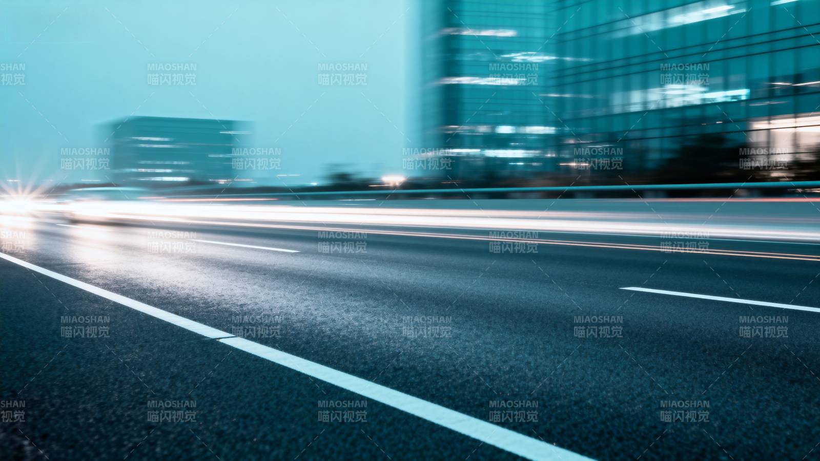 城市夜景公路图片