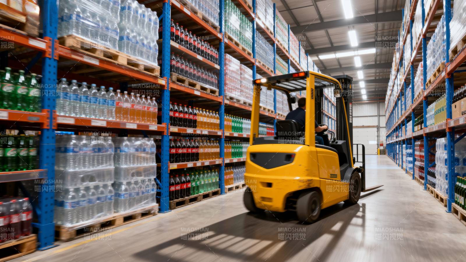 仓库叉车作业图片