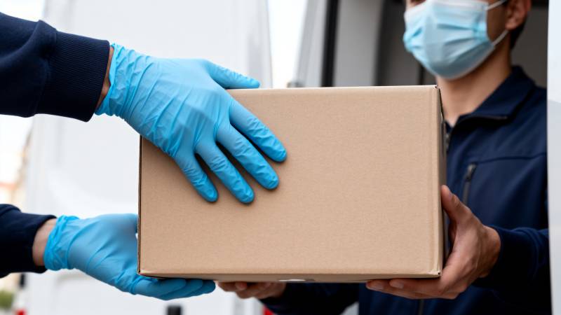 安全递送包裹图片