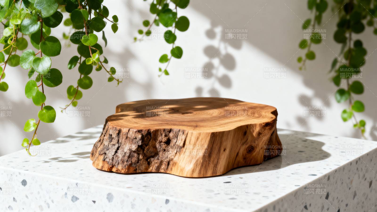 自然木纹摆件图片