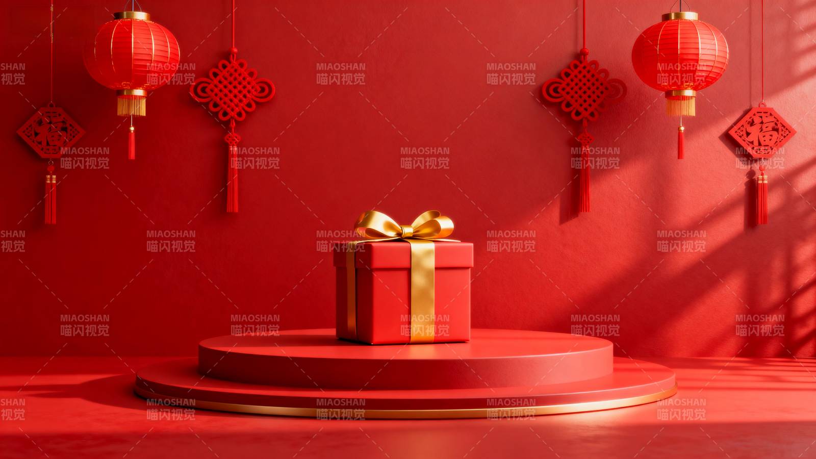 红礼盒迎新春图片