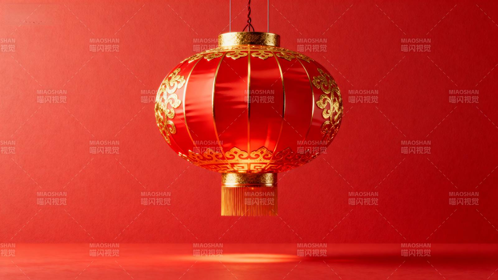 红灯笼迎新春图片