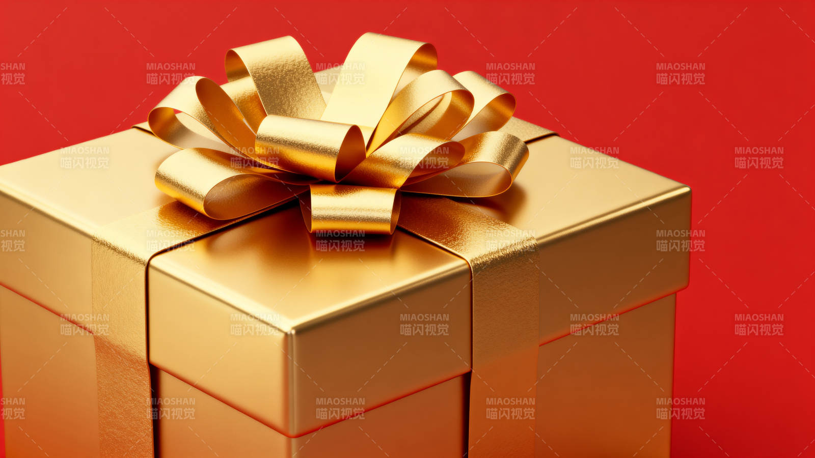 金色礼盒 闪耀节日图片