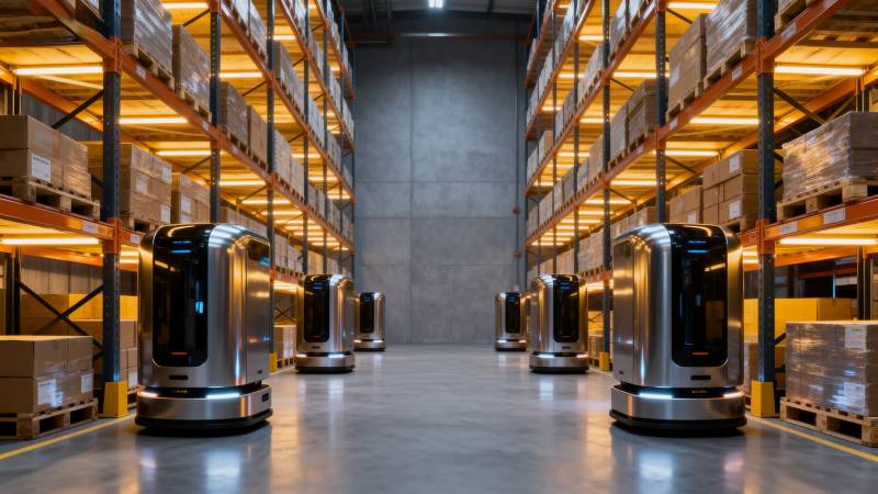 智能仓储机器人图片