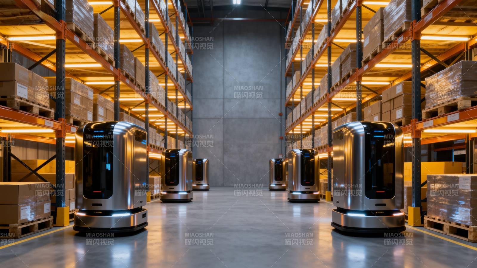 智能仓储机器人图片