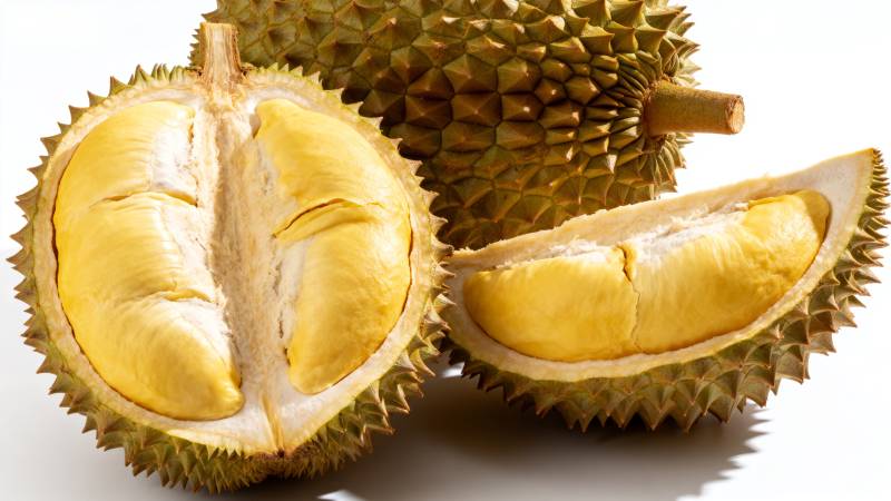 榴莲果肉鲜黄诱人图片