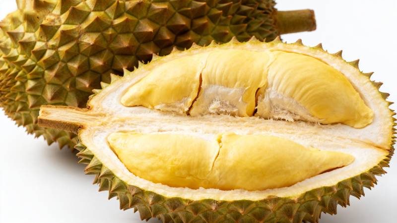 榴莲果肉特写图片